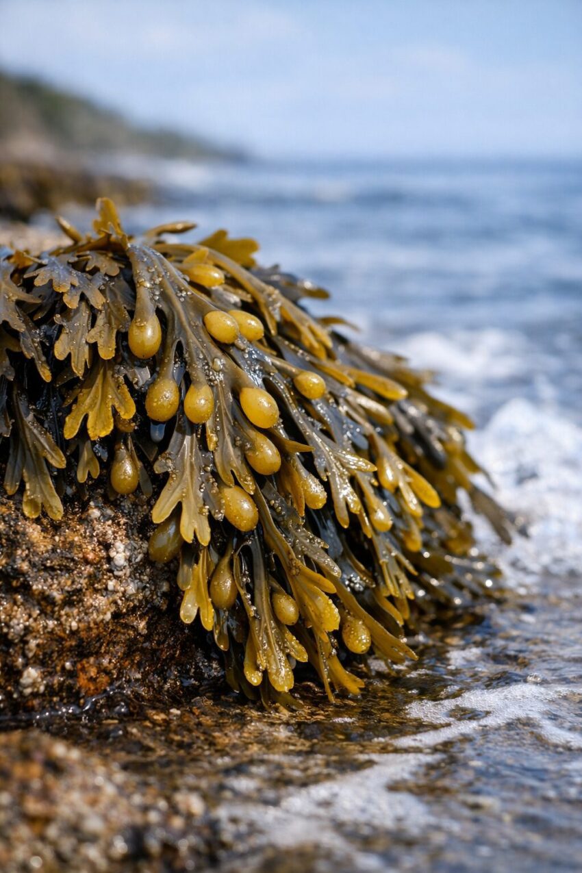 Morszczyn pęcherzykowaty – brunatna alga morska